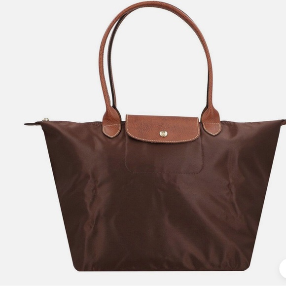LONGCHAMP EBONY LE PLIAGE ORIGINAL L TOTE BAG - Picture 1 of 11